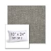 Picture of Linville Charcoal | Set of 2 | 10" X 24" Sunbrella Outdoor Throw Pillows with Premium Inserts