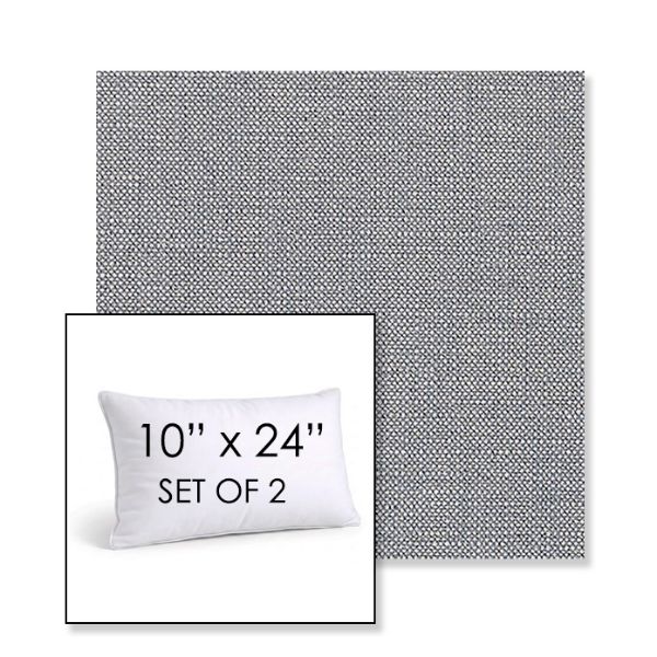 Picture of Linville Denim | Set of 2 | 10" X 24" Sunbrella Outdoor Throw Pillows with Premium Inserts
