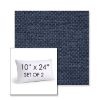 Picture of Litchfield Midnight | Set of 2 | 10" X 24" Sunbrella Outdoor Throw Pillows with Premium Inserts