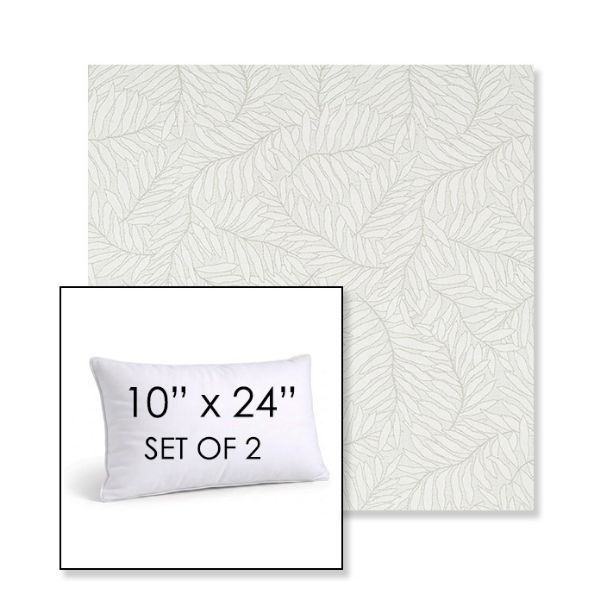 Picture of Lively Sage | Set of 2 | 10" X 24" Sunbrella Outdoor Throw Pillows with Premium Inserts