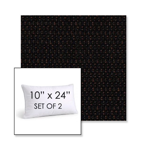 Picture of Lopi Coffee | Set of 2 | 10" X 24" Sunbrella Outdoor Throw Pillows with Premium Inserts