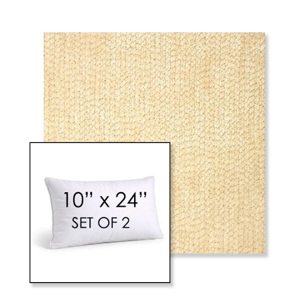 Picture of Margo Parchment | Set of 2 | 10" X 24" Sunbrella Outdoor Throw Pillows with Premium Inserts