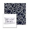 Picture of Maritime Nautical | Set of 2 | 10" X 24" Sunbrella Outdoor Throw Pillows with Premium Inserts