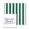 Picture of Mason Forest Green | Set of 2 | 10" X 24" Sunbrella Outdoor Throw Pillows with Premium Inserts