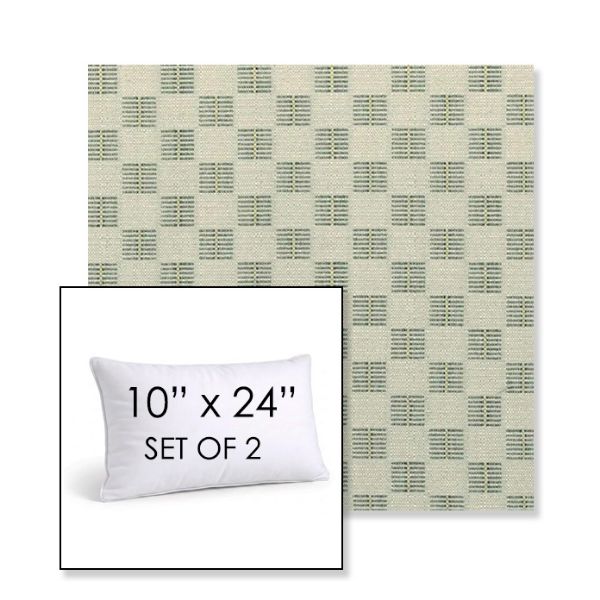 Picture of Mend Juniper | Set of 2 | 10" X 24" Sunbrella Outdoor Throw Pillows with Premium Inserts