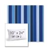 Picture of Milano Cobalt | Set of 2 | 10" X 24" Sunbrella Outdoor Throw Pillows with Premium Inserts