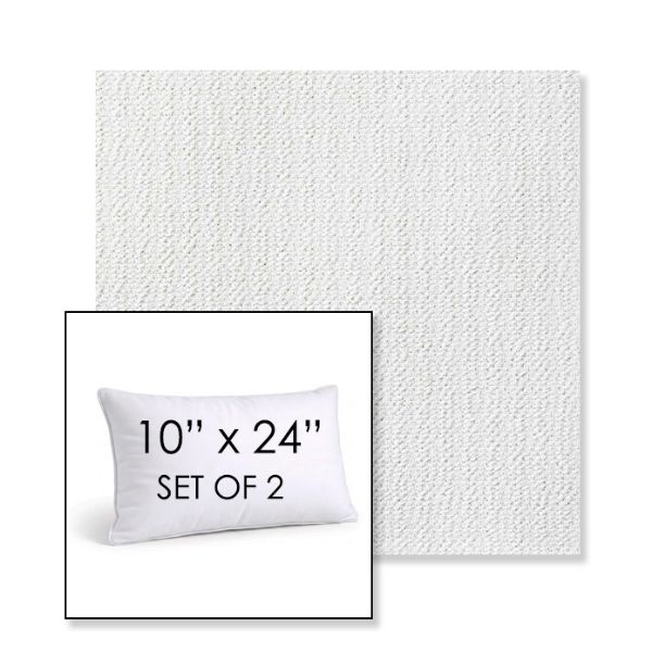 Picture of Momento Snow | Set of 2 | 10" X 24" Sunbrella Outdoor Throw Pillows with Premium Inserts