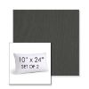 Picture of Natte Dark Taupe | Set of 2 | 10" X 24" Sunbrella Outdoor Throw Pillows with Premium Inserts