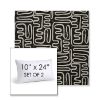 Picture of Nema Newsprint | Set of 2 | 10" X 24" Sunbrella Outdoor Throw Pillows with Premium Inserts