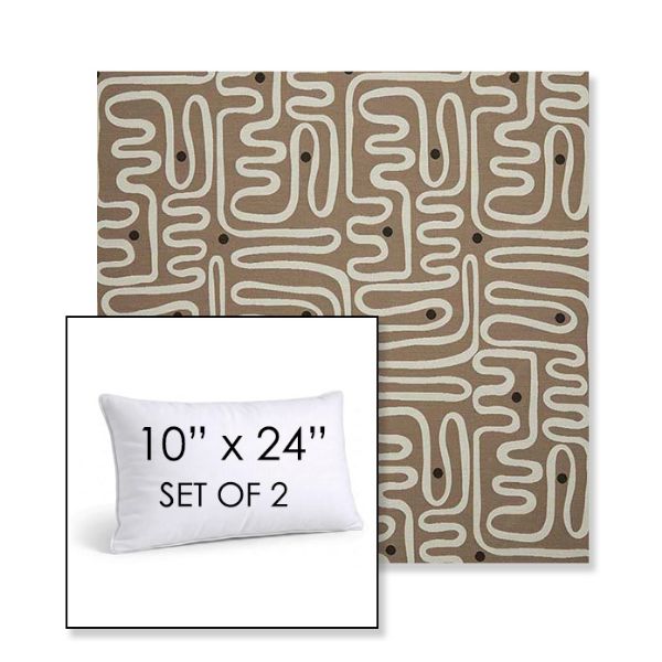 Picture of Nema Pampas | Set of 2 | 10" X 24" Sunbrella Outdoor Throw Pillows with Premium Inserts