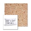 Picture of Nema Peachwood | Set of 2 | 10" X 24" Sunbrella Outdoor Throw Pillows with Premium Inserts