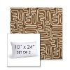 Picture of Nema Teak | Set of 2 | 10" X 24" Sunbrella Outdoor Throw Pillows with Premium Inserts