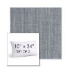 Picture of Nova Denim | Set of 2 | 10" X 24" Sunbrella Outdoor Throw Pillows with Premium Inserts