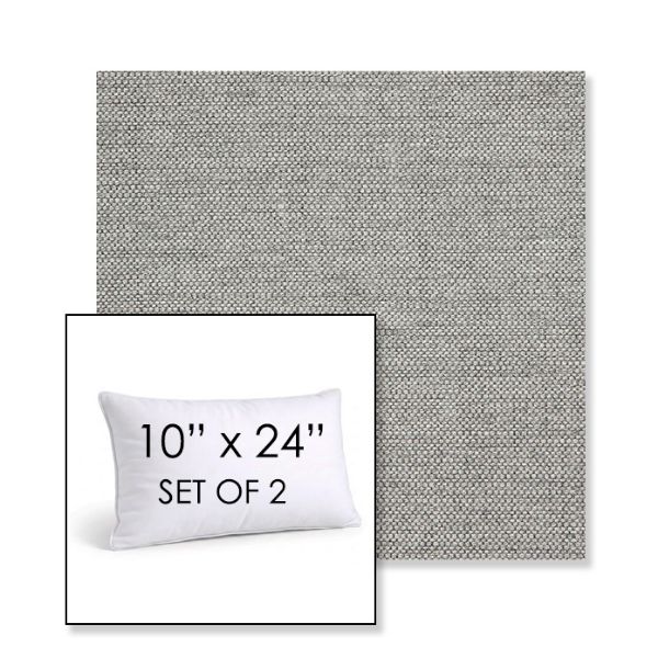 Picture of Piazza Stone | Set of 2 | 10" X 24" Sunbrella Outdoor Throw Pillows with Premium Inserts