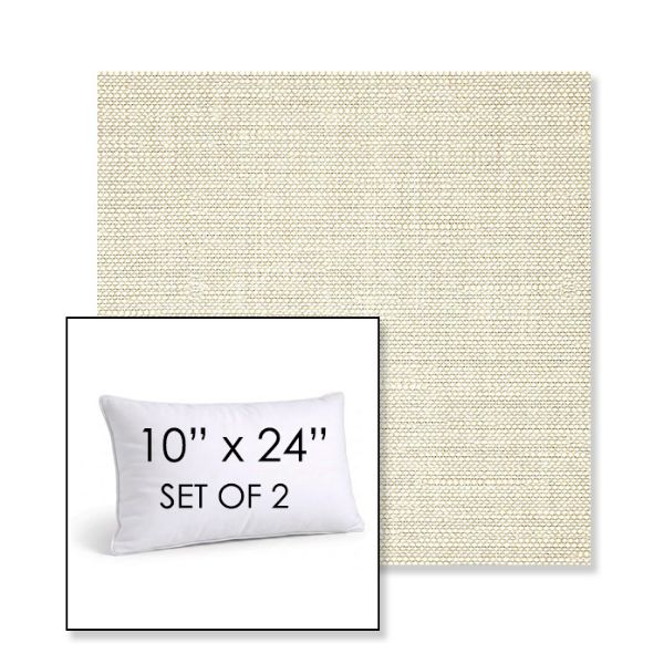 Picture of Piazza Vapor | Set of 2 | 10" X 24" Sunbrella Outdoor Throw Pillows with Premium Inserts