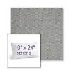 Picture of Pique Ash | Set of 2 | 10" X 24" Sunbrella Outdoor Throw Pillows with Premium Inserts