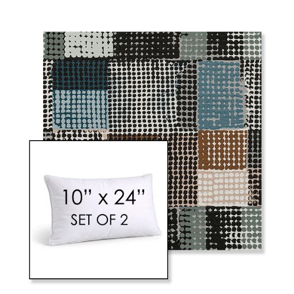 Picture of Pop Fizz | Set of 2 | 10" X 24" Sunbrella Outdoor Throw Pillows with Premium Inserts