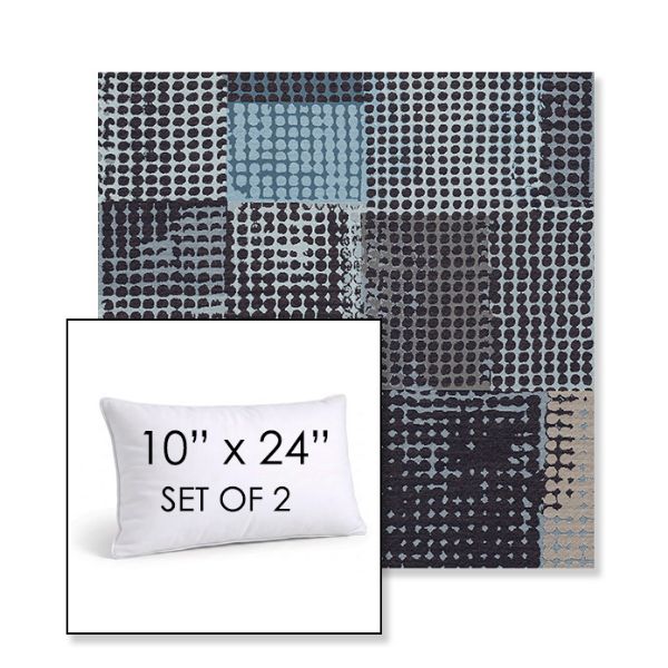 Picture of Pop Patch | Set of 2 | 10" X 24" Sunbrella Outdoor Throw Pillows with Premium Inserts
