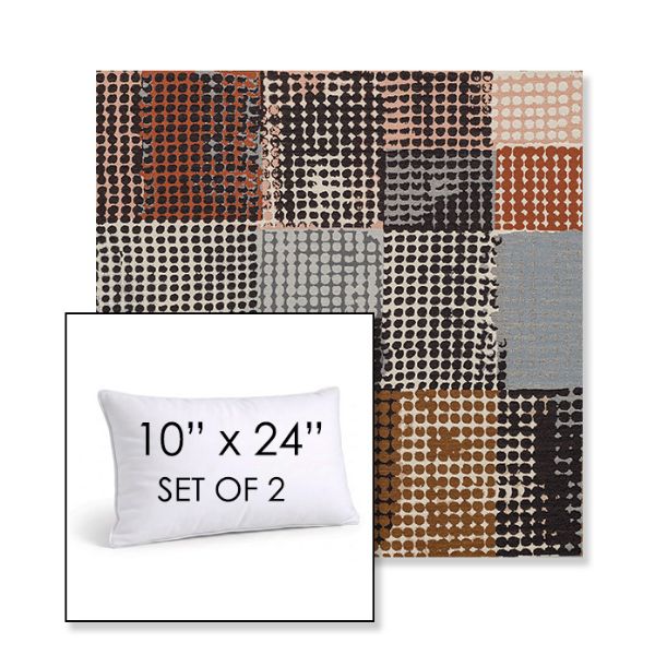 Picture of Pop Punchcard | Set of 2 | 10" X 24" Sunbrella Outdoor Throw Pillows with Premium Inserts