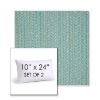 Picture of Posh Aqua | Set of 2 | 10" X 24" Sunbrella Outdoor Throw Pillows with Premium Inserts