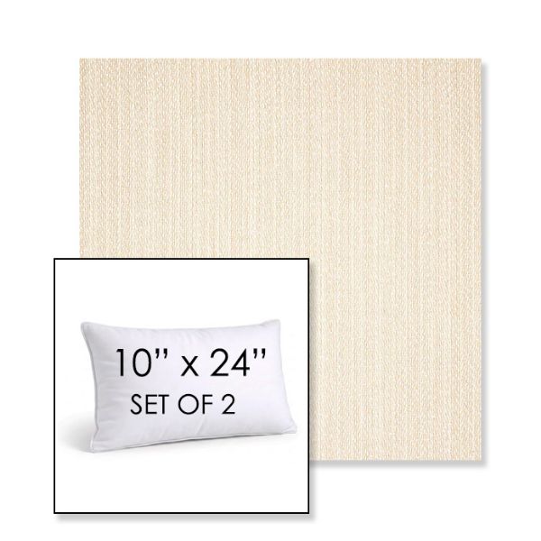 Picture of Posh Linen | Set of 2 | 10" X 24" Sunbrella Outdoor Throw Pillows with Premium Inserts