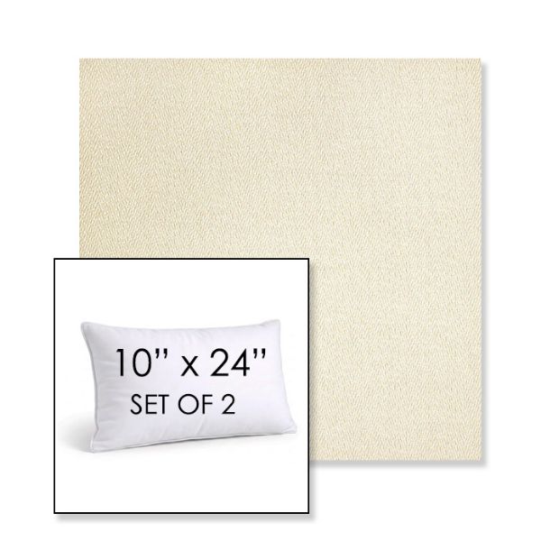 Picture of Posh Salt | Set of 2 | 10" X 24" Sunbrella Outdoor Throw Pillows with Premium Inserts