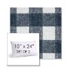 Picture of Preso Indigo | Set of 2 | 10" X 24" Sunbrella Outdoor Throw Pillows with Premium Inserts