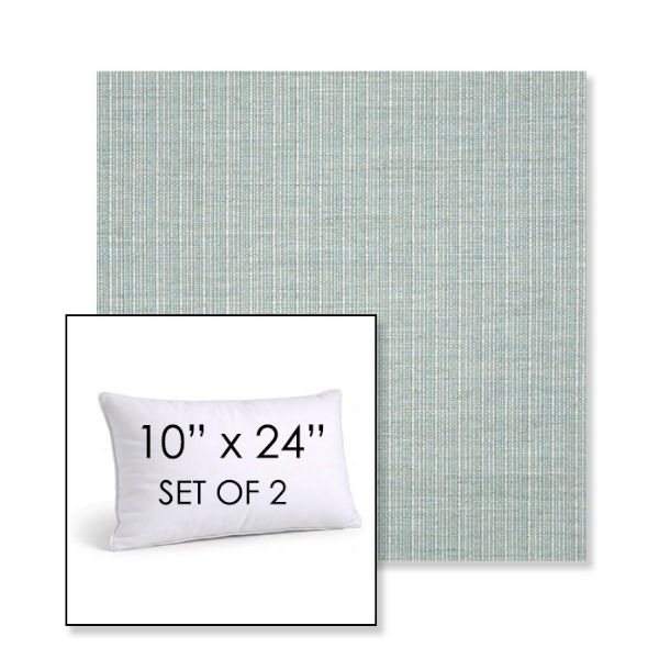 Picture of Proven Seaglass | Set of 2 | 10" X 24" Sunbrella Outdoor Throw Pillows with Premium Inserts
