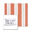 Picture of Relate Persimmon | Set of 2 | 10" X 24" Sunbrella Outdoor Throw Pillows with Premium Inserts