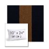 Picture of Rothko Bourbon Blue | Set of 2 | 10" X 24" Sunbrella Outdoor Throw Pillows with Premium Inserts
