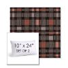 Picture of Rubix Huckleberry | Set of 2 | 10" X 24" Sunbrella Outdoor Throw Pillows with Premium Inserts