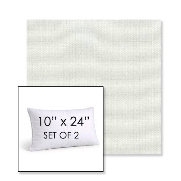 Picture of Sailcloth Salt | Set of 2 | 10" X 24" Sunbrella Outdoor Throw Pillows with Premium Inserts