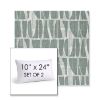 Picture of Scheme Mist | Set of 2 | 10" X 24" Sunbrella Outdoor Throw Pillows with Premium Inserts