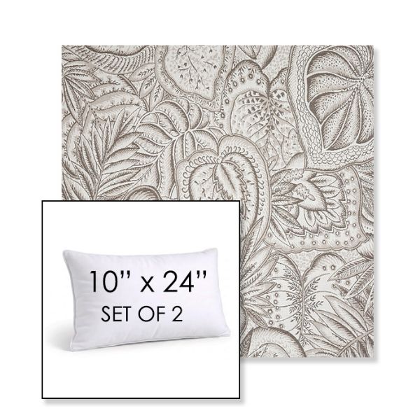 Picture of Sensibility Linen | Set of 2 | 10" X 24" Sunbrella Outdoor Throw Pillows with Premium Inserts