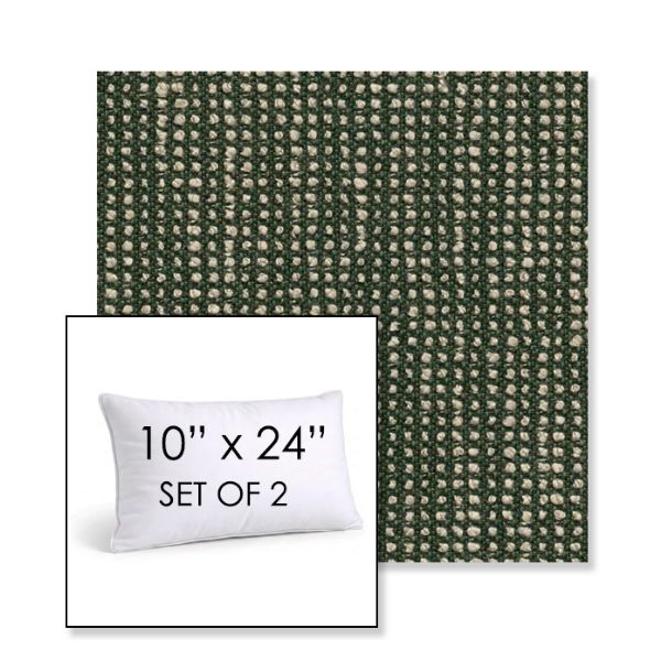 Picture of Slow Fern | Set of 2 | 10" X 24" Sunbrella Outdoor Throw Pillows with Premium Inserts
