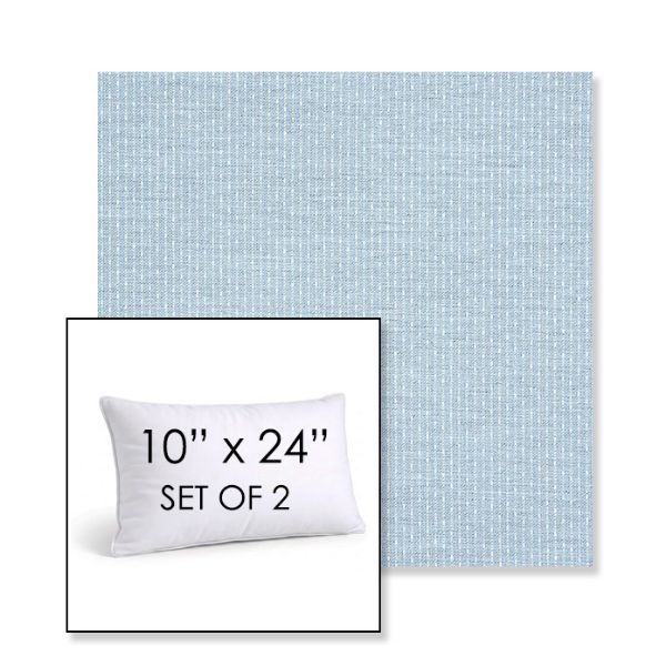Picture of Solo Ocean | Set of 2 | 10" X 24" Sunbrella Outdoor Throw Pillows with Premium Inserts