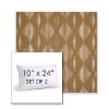 Picture of Spinner Diamond Teak | Set of 2 | 10" X 24" Sunbrella Outdoor Throw Pillows with Premium Inserts