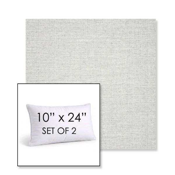 Picture of Switch Snow | Set of 2 | 10" X 24" Sunbrella Outdoor Throw Pillows with Premium Inserts