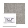 Picture of Tailored Fog | Set of 2 | 10" X 24" Sunbrella Outdoor Throw Pillows with Premium Inserts