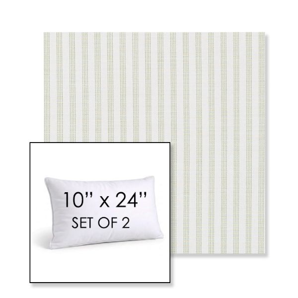 Picture of Tap Pear | Set of 2 | 10" X 24" Sunbrella Outdoor Throw Pillows with Premium Inserts