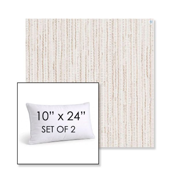 Picture of Tectonic Parchment | Set of 2 | 10" X 24" Sunbrella Outdoor Throw Pillows with Premium Inserts