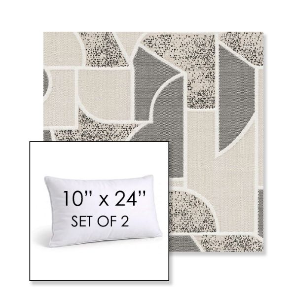 Picture of Territory Tin | Set of 2 | 10" X 24" Sunbrella Outdoor Throw Pillows with Premium Inserts