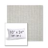 Picture of Ticking Fog | Set of 2 | 10" X 24" Sunbrella Outdoor Throw Pillows with Premium Inserts