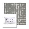 Picture of Toggle Greystone | Set of 2 | 10" X 24" Sunbrella Outdoor Throw Pillows with Premium Inserts
