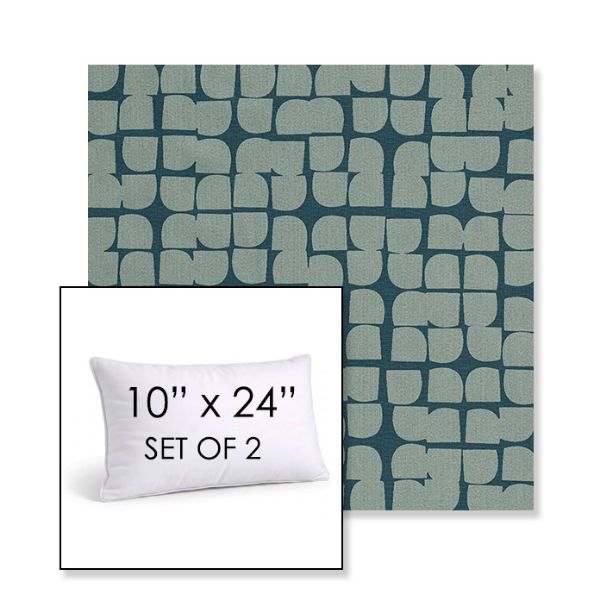 Picture of Toggle Splash | Set of 2 | 10" X 24" Sunbrella Outdoor Throw Pillows with Premium Inserts