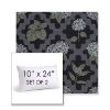 Picture of Trellis Morning Glory | Set of 2 | 10" X 24" Sunbrella Outdoor Throw Pillows with Premium Inserts