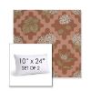 Picture of Trellis Primrose | Set of 2 | 10" X 24" Sunbrella Outdoor Throw Pillows with Premium Inserts