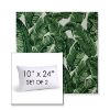 Picture of Tropics Jungle | Set of 2 | 10" X 24" Sunbrella Outdoor Throw Pillows with Premium Inserts