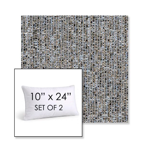 Picture of Tundra Atlantis | Set of 2 | 10" X 24" Sunbrella Outdoor Throw Pillows with Premium Inserts