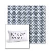 Picture of Underline Denim | Set of 2 | 10" X 24" Sunbrella Outdoor Throw Pillows with Premium Inserts